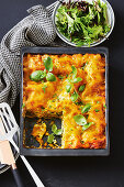 Spinach and ricotta lasagne