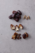 Dates; pitted and sliced