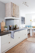 Modern country kitchen with dining area