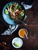 Noodles with tofu and vegetables (Thailand)