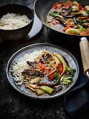 Hot and sour mushroom stir fry