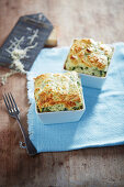 Spinach and parmesan souffle