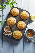 Zimgy poppy seed and lemon drizzle muffins