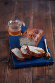 Gluten-free banana bread with honey