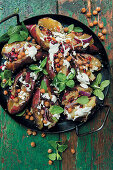 Stuffed sweet potatoes from the grill