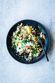 Cauliflower tabbouleh with apples