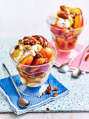 Apple crumble sundaes with Miso