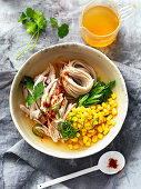 Chicken Noodle Soup with corn