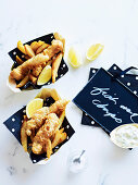 Fish And Chips mit Remoulade