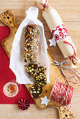 Chocolate Nut Salami as a gift