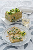 Polenta-Terrine mit Wirsing und Mangold