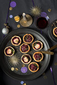 Beetroot and red cabbage tartlets for Christmas