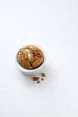 Spicy buckwheat souffle with gorgonzola and walnuts