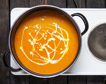 Pumpkin and sweet potato soup