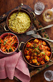 Punjabi Mushroom And Potato Curry