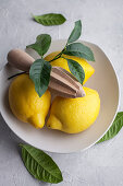 Lemons in a bowl