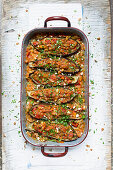 Stuffed eggplants