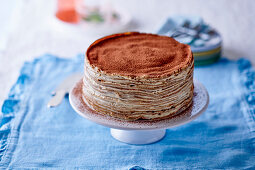 Tiramisu pancake cake