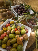 Marinated olives