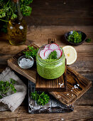 Radish leaves pesto