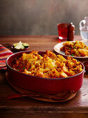 Keema Matar Pie mit Rindfleisch und Erbsen (Indien)