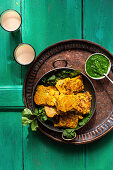 Brot im Teigmantel (Pakora, Indien)