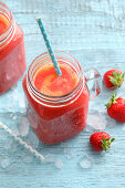 Melon and strawberry smoothie