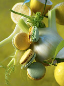Macarons with fennel and lemon
