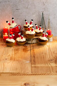 Santa Claus cupcakes
