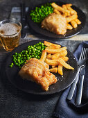 Beer-battered cod