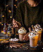Luxury hot chocolate with mix ’n’ match toppings