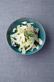 Artichoke salad with sage and Fourme d’Ambert cheese