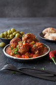 Albondigas – Spanish meatballs in a tomato sauce