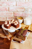 Buckwheat chocolate cake and zucchini nut cake (gluten-free)