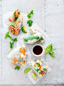 Rice paper roll variety