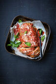 Hackbraten Bolognese mit Tomatensauce