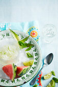 Brazilian caipirinha sorbet