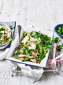 Poached Chicken with Pepita & Sunflower Seed Rice