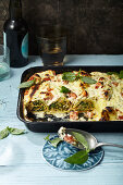 Vegetable crespelle with ricotta and parmesan cream