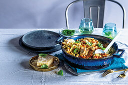 Italienisches Risotto mit Hühnerbrust