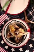 Chicken legs with thyme and beer