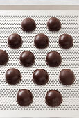 Chocolate brandy pralines