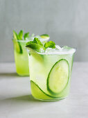 Mint cucumber mojito