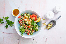 Parsley-millet salad