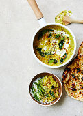 Coconut-curried lentils