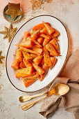 Microwave honey and fennel- glazed carrots
