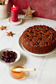 Amaretto and cherry Extra-fruity Christmas cake