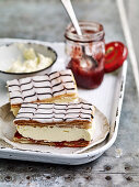 Matchsticks - Puff pastry slices with mascarpone cream