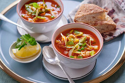 Chorba (Soup with vegetables and lamb, North Africa)