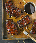 Fall-apart bourbon ribs